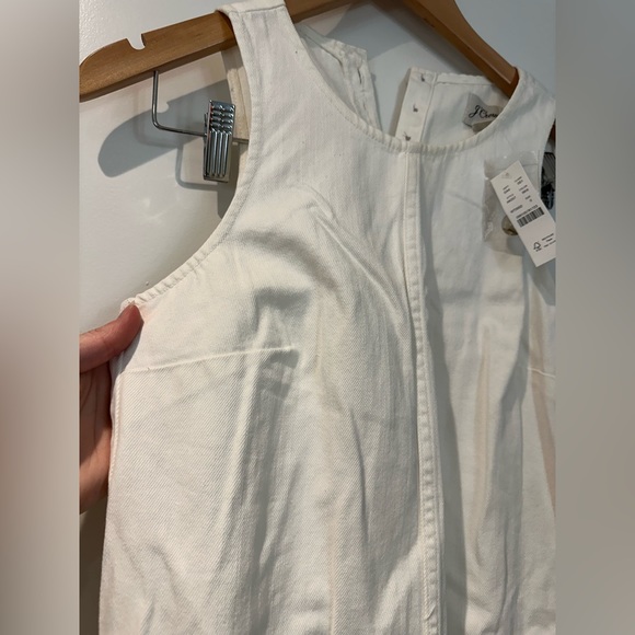 NWT J Crew white denim dress with pockets!! - Picture 6 of 12